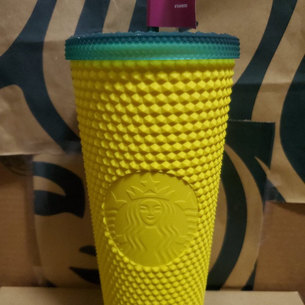 Starbucks Hawaii Pineapple Studded Cup BRAND NEW 24 oz